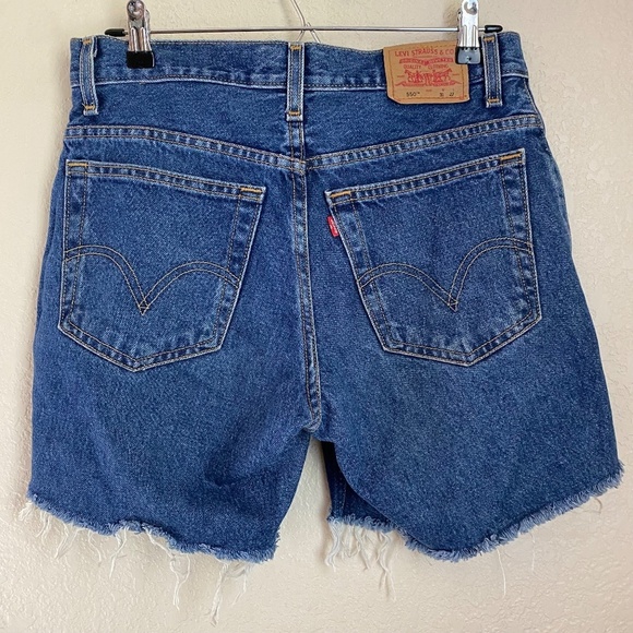 Levi's Pants - Levi’s Strauss Women's Button Zipper Blue Denim Shorts cut off size 31style 550